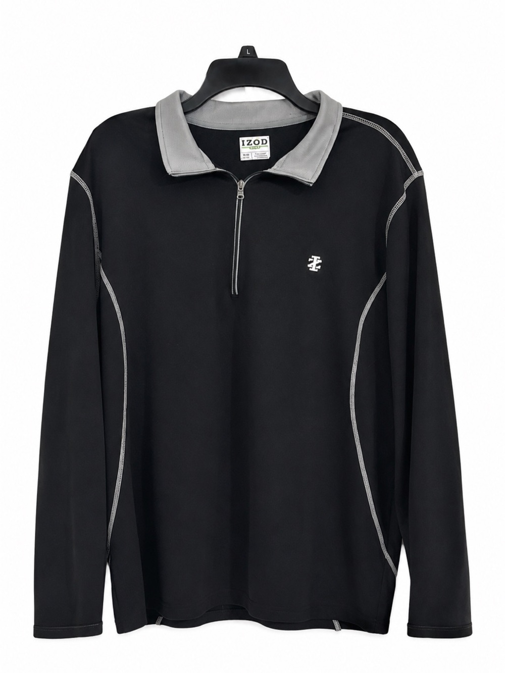 Izod Golf 1/4 Zip Pullover – Men’s XL – Black Performance Layer
